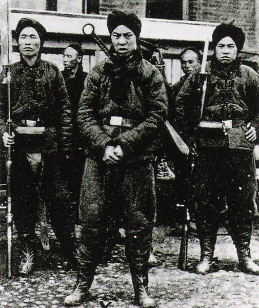 Aufständische Chinesen (Boxer) um 1900
